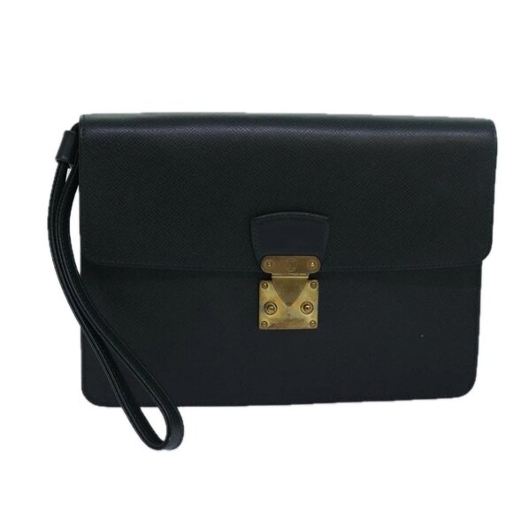 LOUIS VUITTON Taiga Pochette Kourad Clutch Bag Epicea M30194 LV Auth th5084 - Picture 1 of 16